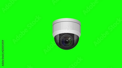 Animated outdoor video surveillance cctv camera. security cameras icon animation.  Monitoring video surveillance. Cartoon looped video.