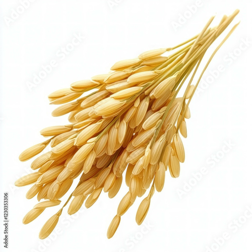 Rice Grain Isolated