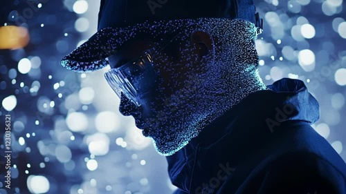 A side view of a worker carefully labeling and documenting the condition of various materials collected from the disassembly process emphasizing transparency and traceability in the