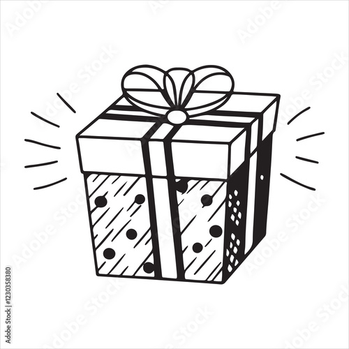 Wrapped Gift Package Icon for Celebration and Gifting