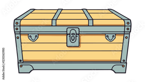 treasure chest vector illustration