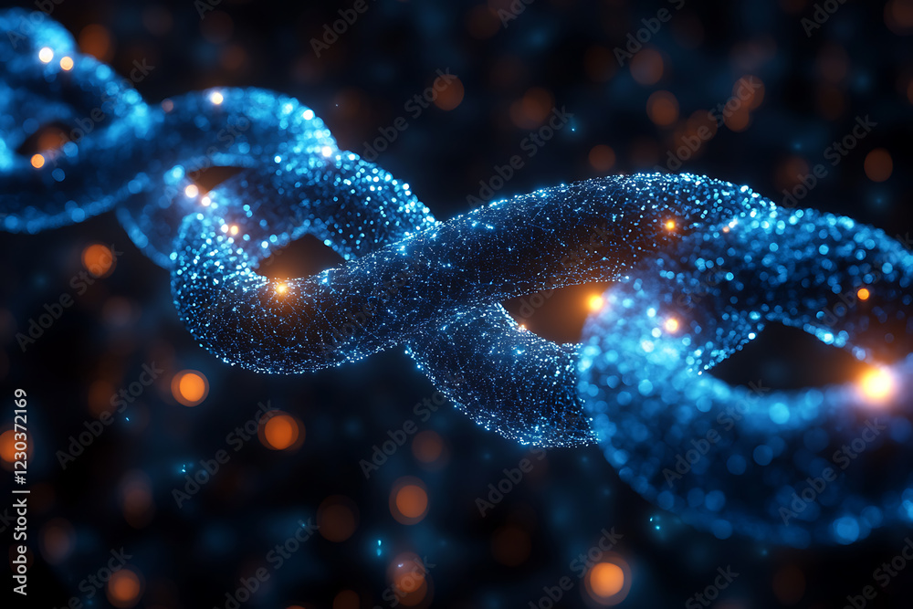 An abstract digital background representing charity and selfless giving, featuring glowing hands offering light or energy