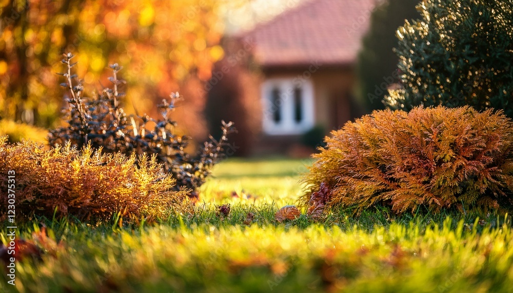Naklejka premium Jesienny ogród 