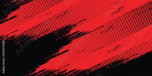 Grunge texture effect background. Distressed rough dark abstract textured. Black isolated on red. Graphic design element vintage style decoration concept grunge vector red black modern vector