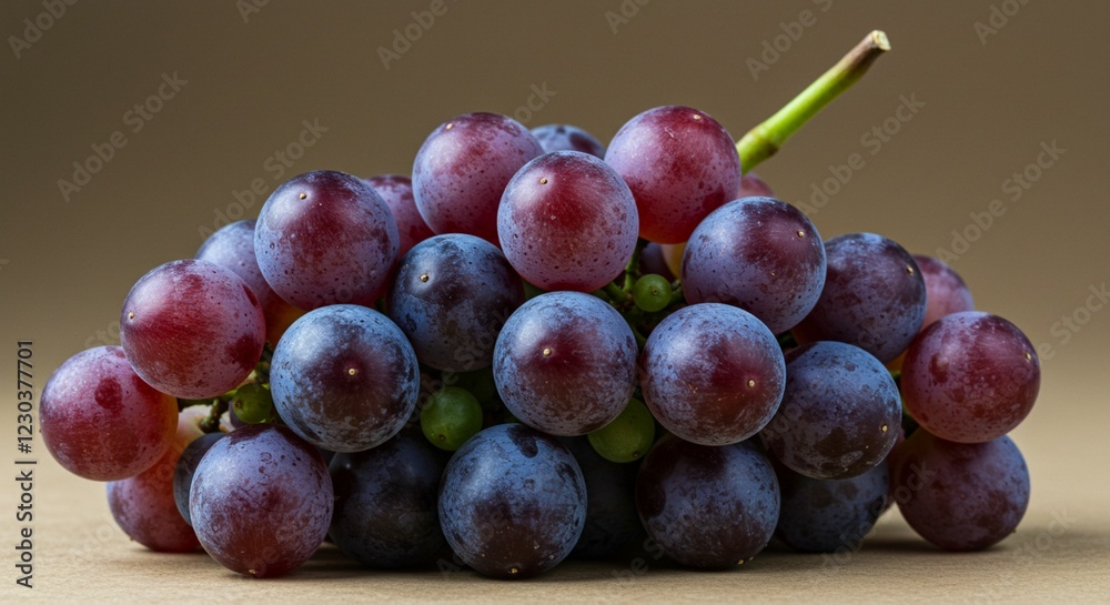 Fresh Red Blue Grapes Bunch Fruit Food Healthy Diet Fresh Red Blue Grapes Bunch Fruit Food Healthy Diet
