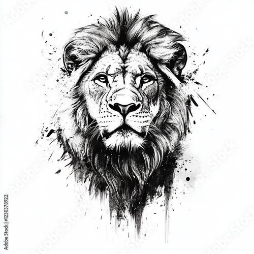 lion head illustration