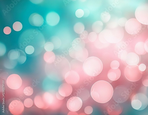a dreamy abstract bokeh background in soft pink and turquoise ideal for branding wedding invitations and calming digital designs evoking serenity and elegance