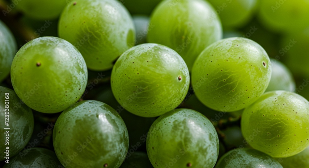 Fresh Green Grapes Closeup Fruit Food Nature Healthy Organic Vitamins Agriculture Vine Bunch Fresh Green Grapes Closeup Fruit Food Nature Healthy Organic Vitamins Agriculture Vine Bunch