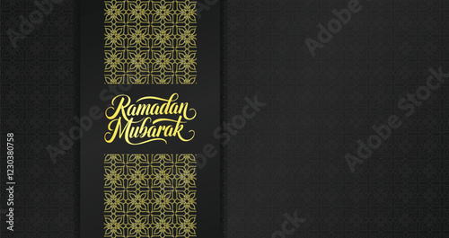 Elegant luxury Ramadan greeting card.