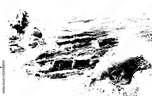 Rustic grunge vector texture with grain and stains. Abstract noise background. Weathered surface.