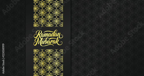 Elegant luxury Ramadan greeting card.