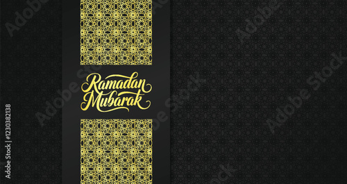 Elegant luxury Ramadan greeting card.