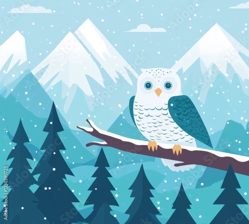 owl in winter