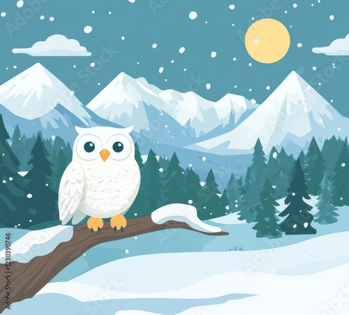 owl in winter
