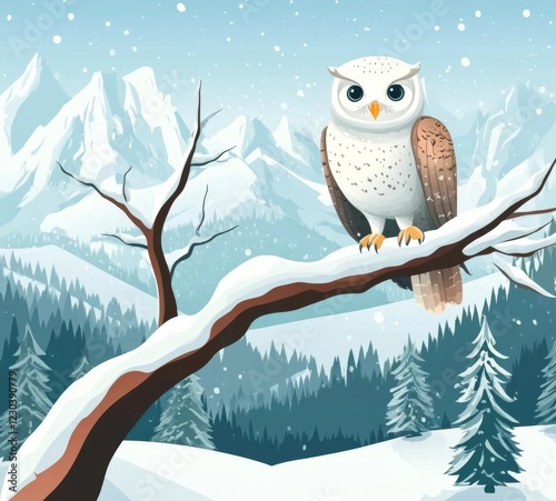 owl in winter