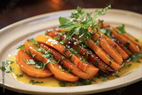 Orange Glazed Carrot with Mint Herb - A Delicious vegetarian addition to a Salad