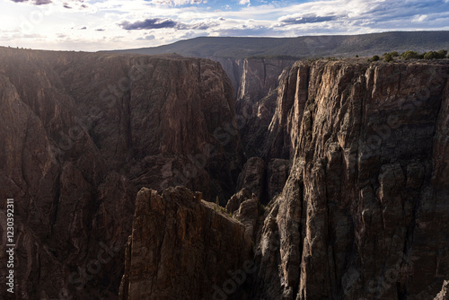 Obraz na płótnie Beautiful landscape view of Black Canyon of the Gunnison National Park in Colorado. w salonie