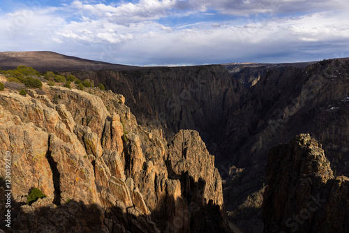Obraz na płótnie Beautiful landscape view of Black Canyon of the Gunnison National Park in Colorado. w salonie
