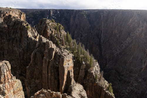 Obraz na płótnie Beautiful landscape view of Black Canyon of the Gunnison National Park in Colorado. w salonie