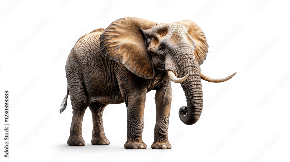 Obraz premium Elephant on Transparent Background