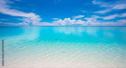 Serene Zanzibar: A Stunning Aerial View of the Azure Seascape in Tanzania