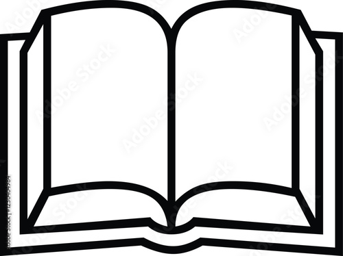 Open book vector icon. filled flat sign for mobile concept and web design. Book pages glyph icon. Symbol, logo illustration. Vector graphics