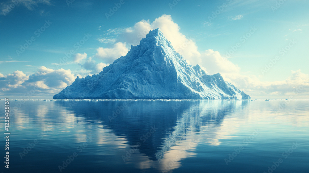A small iceberg tip above the water surface symbolizing hidden potential beneath, emphasizing unseen depth, mystery, and the unknown, set against a minimalistic bright-toned blurred background
A small iceberg tip above the water surface symbolizing hidden potential beneath, emphasizing unseen depth, mystery, and the unknown, set against a minimalistic bright-toned blurred background