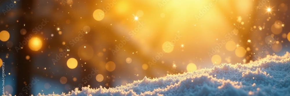 sparkling gold background with snowflakes and glittering ice, golden glow, joyful ambiance, holiday cheer sparkling gold background with snowflakes and glittering ice, golden glow, joyful ambiance, holiday cheer