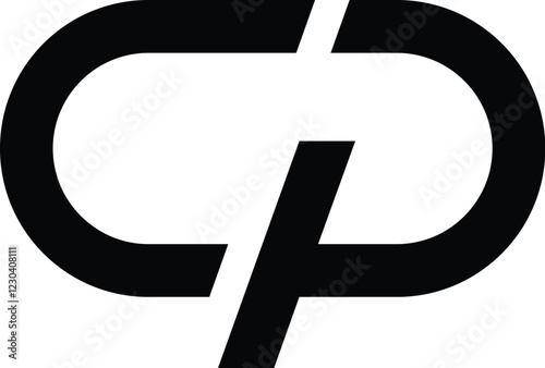 Photos Alphabet letters Initials Monogram logo CP, PC, C and P