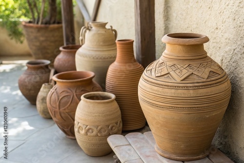 Rustic Clay Pots Collection: Earthenware Pottery for Home Decor