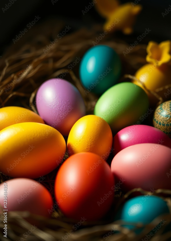 Colored easter eggs arranged in a circle easter egg holiday illustration celebration easter Colored easter eggs arranged in a circle easter egg holiday illustration celebration easter