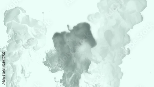 Smoke on a White Background, Isolated Swirling Steam, Rising Wall of Endless Vapor, Abstract Fog Motion, Wispy Smoke Texture, Cinematic Mist Effect, Seamless Loop for Video Editing and Backgrounds