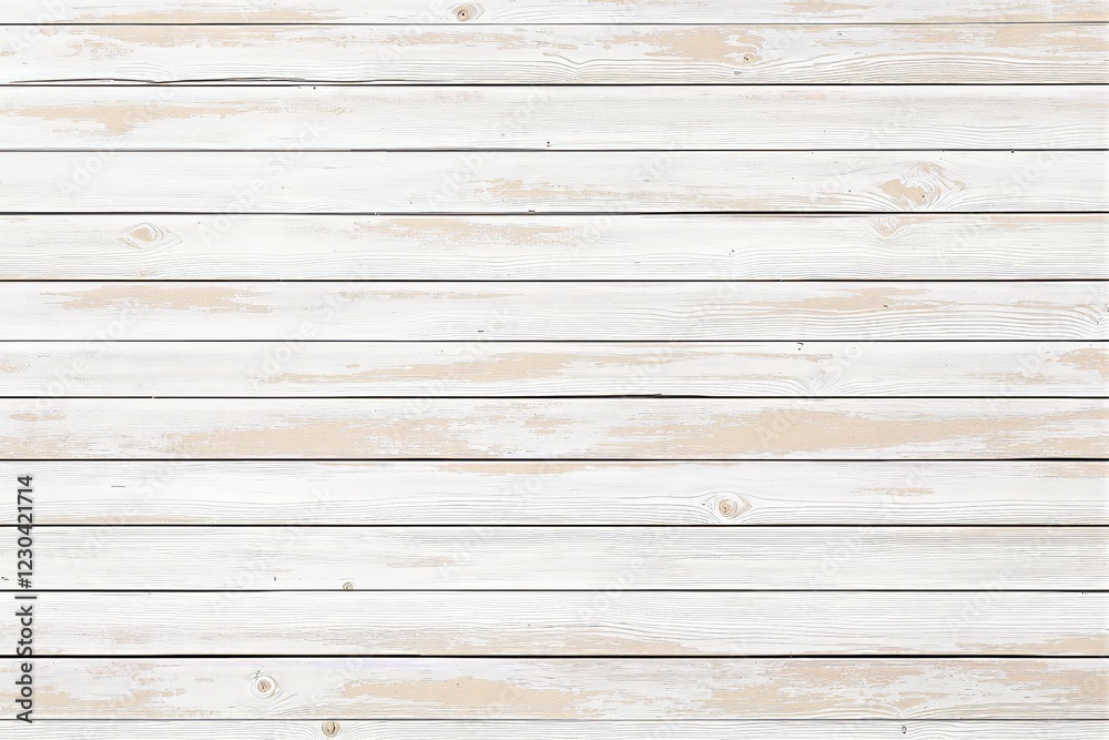 Fototapeta premium White wooden plank background with a rustic texture.