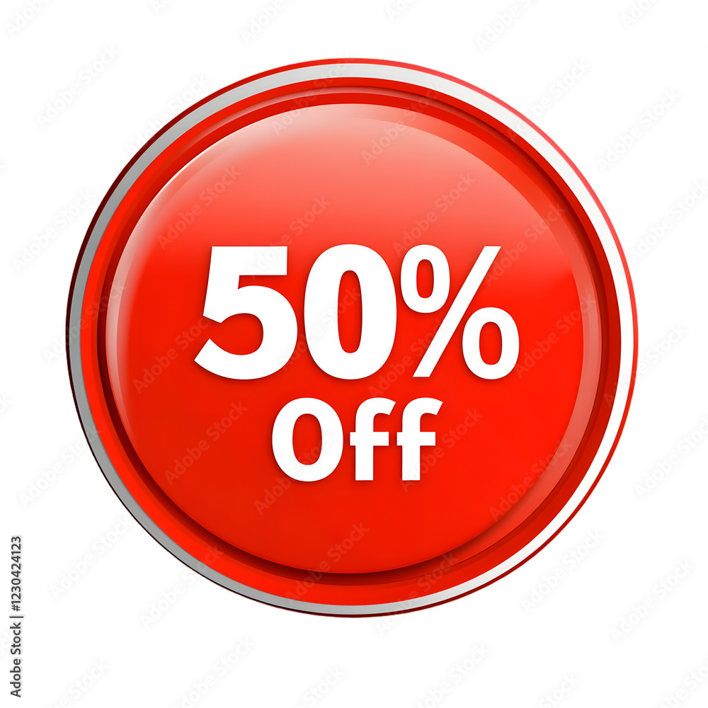 50% off sale sign, Discount 50% Off Sticker with Bold Text, Isolated on Transparent Background 50% off sale sign, Discount 50% Off Sticker with Bold Text, Isolated on Transparent Background