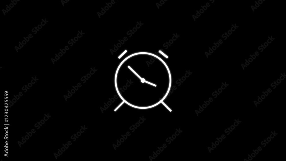 alarm clock isolated 4k illustration.alarm clock icon, Vector illustration flat design. alarm clock isolated 4k illustration.alarm clock icon, Vector illustration flat design.