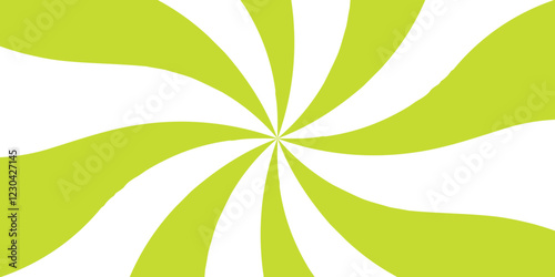 Sun ray vector background radial sunrise or sunset light retro design. Helix rotation rays. Orange nougat dessert wallpaper for template, banner, poster, flyer. Radial spiral stripes backdrop.