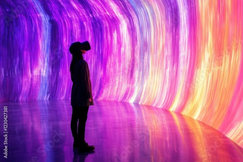 Experiencing immersive virtual reality in a vibrant display