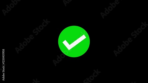 Free Download Green check mark, yes or approved concept. Round check button icon. - GFXLoad