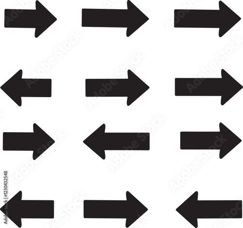 arrow icons set