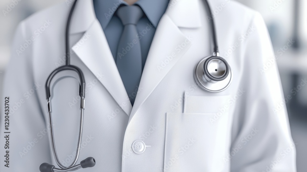 A healthcare professional in a white lab coat and stethoscope, symbolizing medical expertise and patient care. A healthcare professional in a white lab coat and stethoscope, symbolizing medical expertise and patient care.