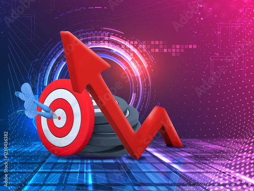 Business Growth and Target Achievement Concept