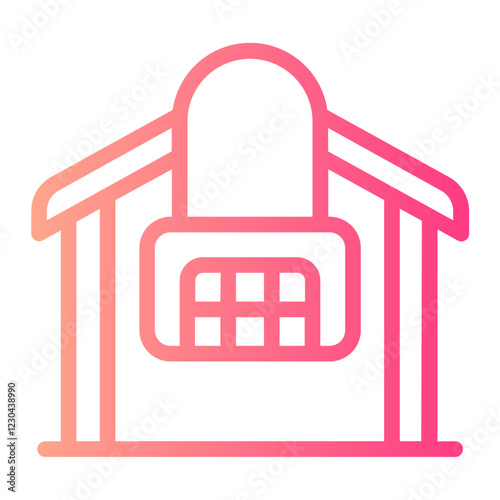 home security gradient icon