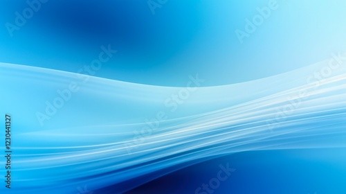 Blue Blur - Abstract Defocused Blurry Background with Blue Sky and Copy Space for Text and Designs