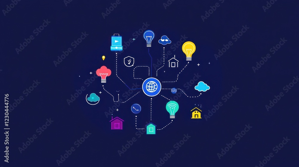 Smart home network global connection Smart home network global connection