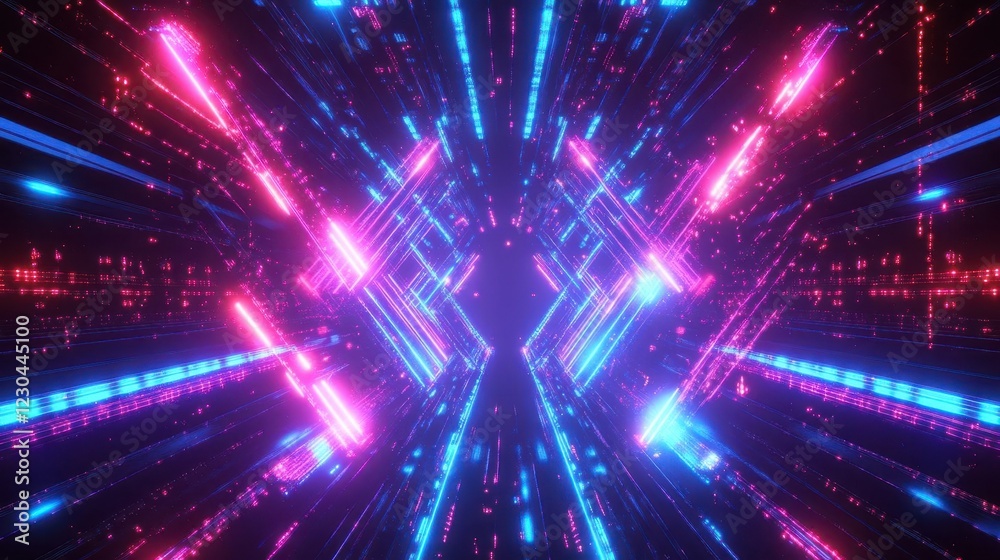 futuristic circuit pattern with glowing neon pathways geometric microchip designs and flowing digital energy in deep techblue futuristic circuit pattern with glowing neon pathways geometric microchip designs and flowing digital energy in deep techblue