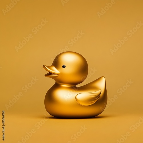 A smooth and modern toy duck with a sleek design photo