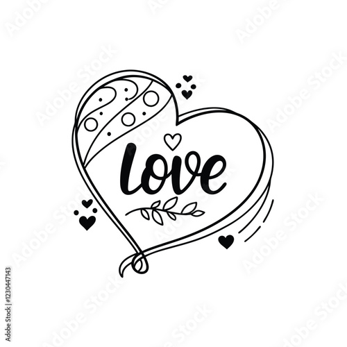 Valentine Day Typography T-shirt Design