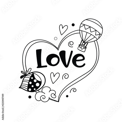 Valentine Day Typography T-shirt Design
