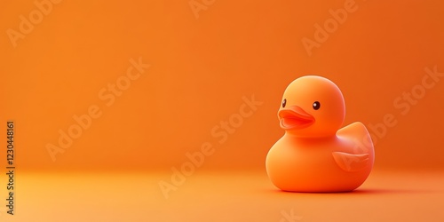 A smooth and modern toy duck with a sleek design photo