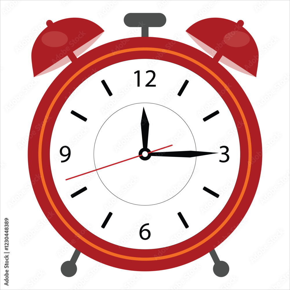 alarm clock is isolated on a white background alarm clock is isolated on a white background